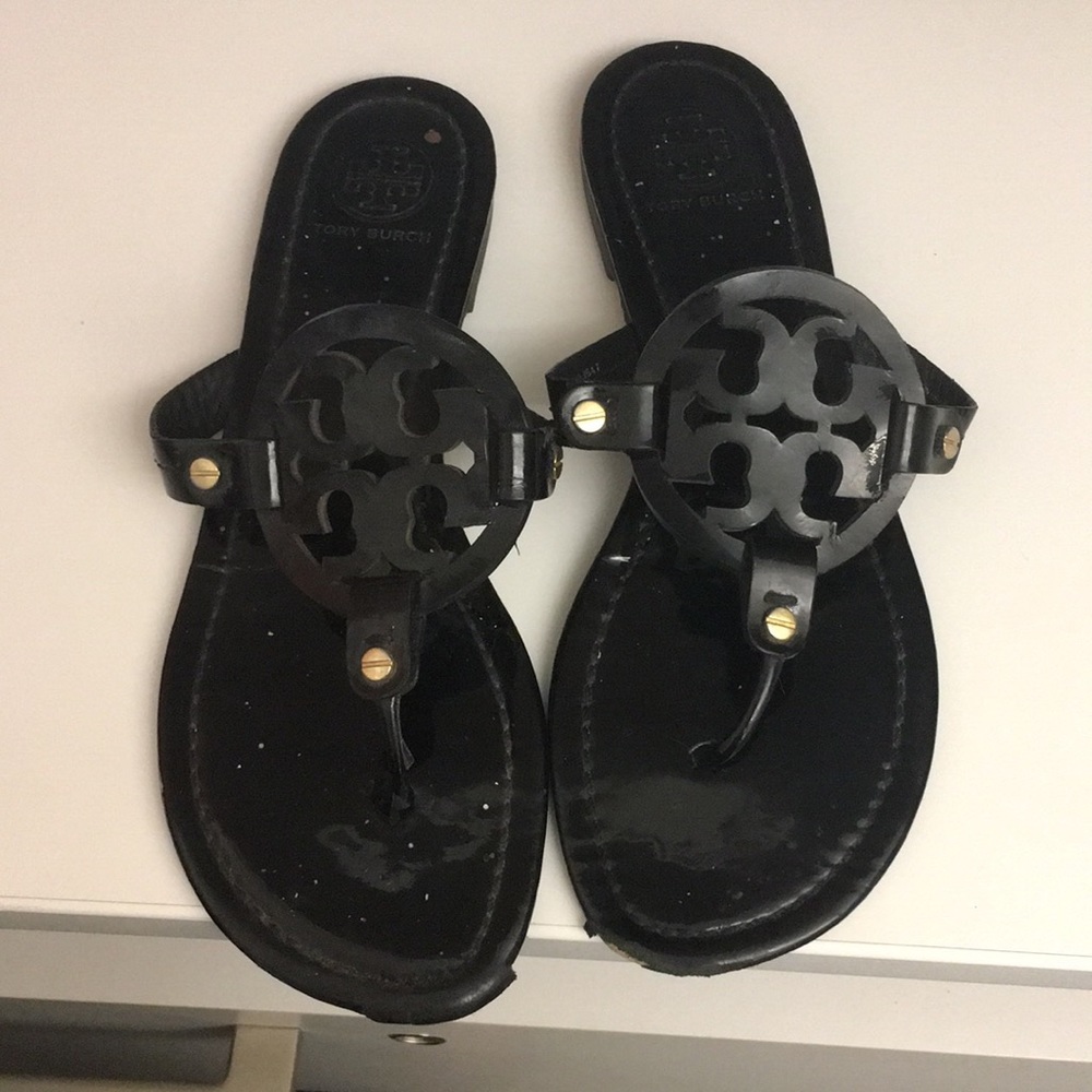 Tory Burch “Miller” patent leather sandal
